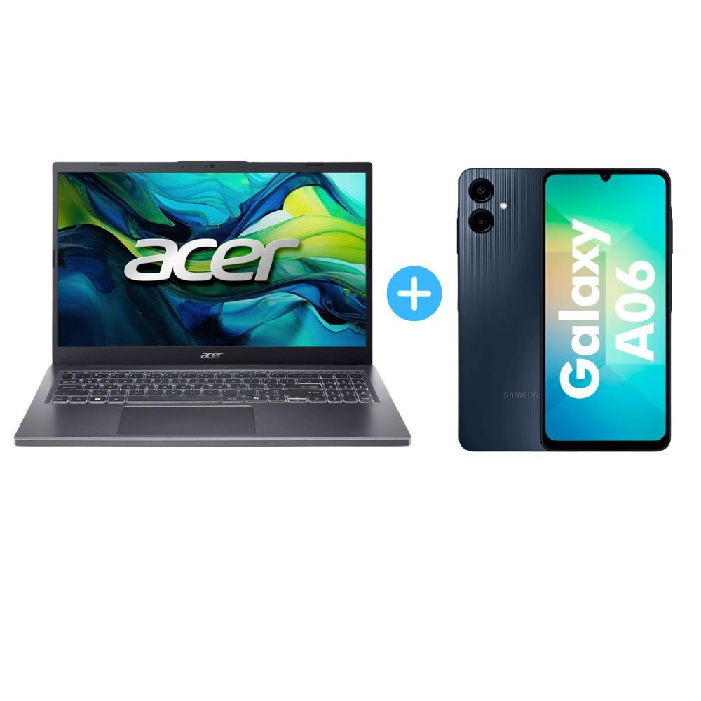 Combo Laptop Acer Aspire 15 A15-51M-92MV Core i9 512GB 16GB + Celular Samsung A06